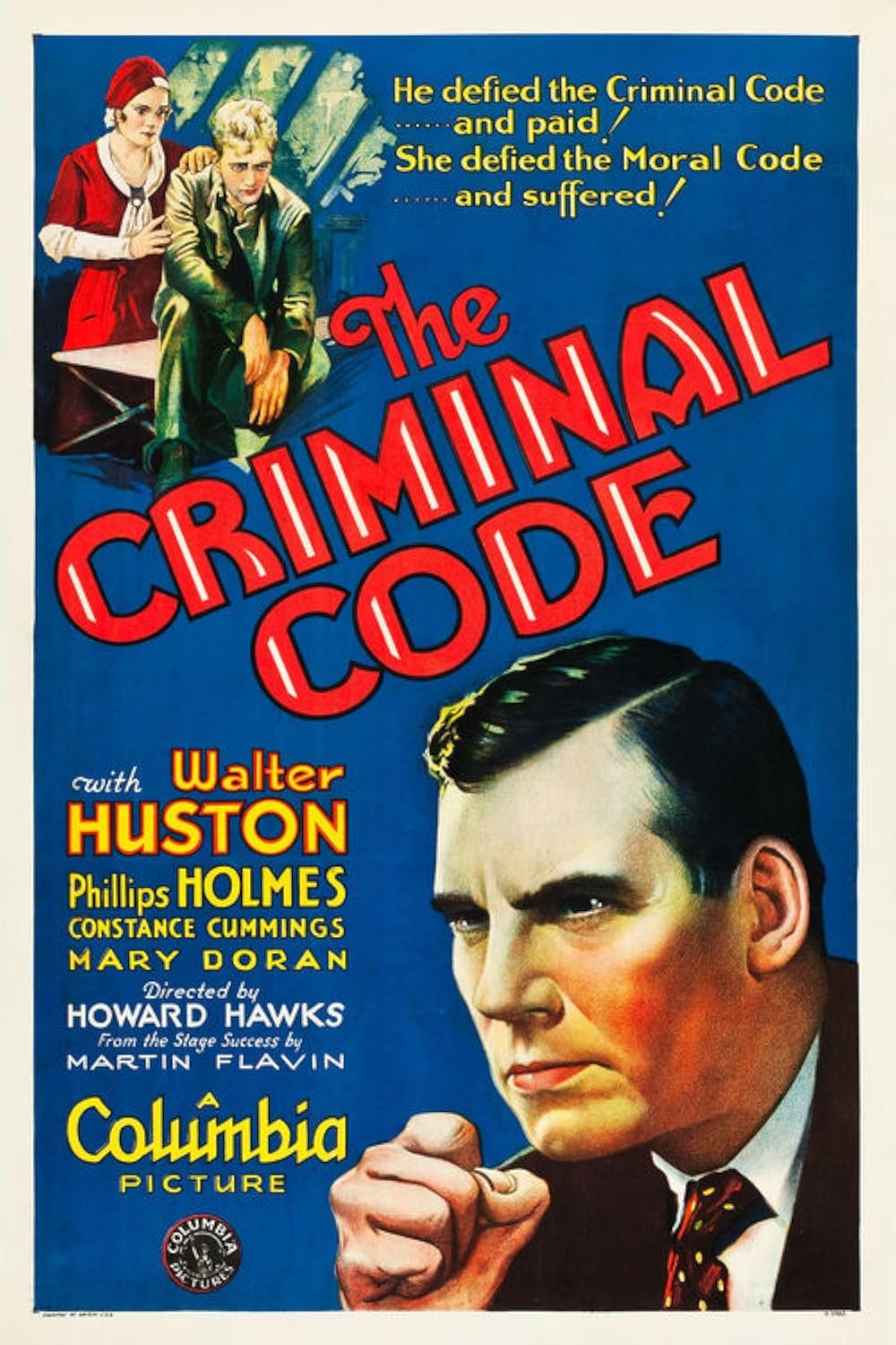 The Criminal Code (1931) - Boris Karloff  Colorized Version  DVD