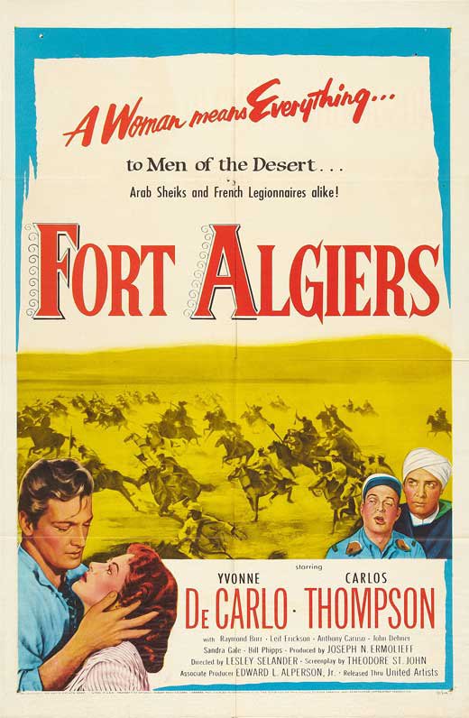 Fort Algiers (1953) - Raymond Burr   Colorized Version DVD