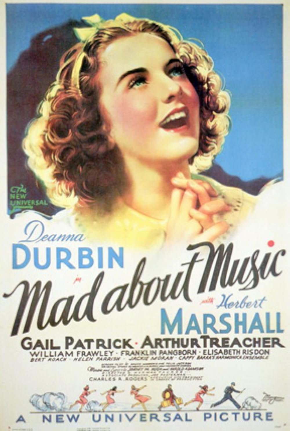 Mad About Music (1938) - Deanna Durbin  Colorized Version  DVD