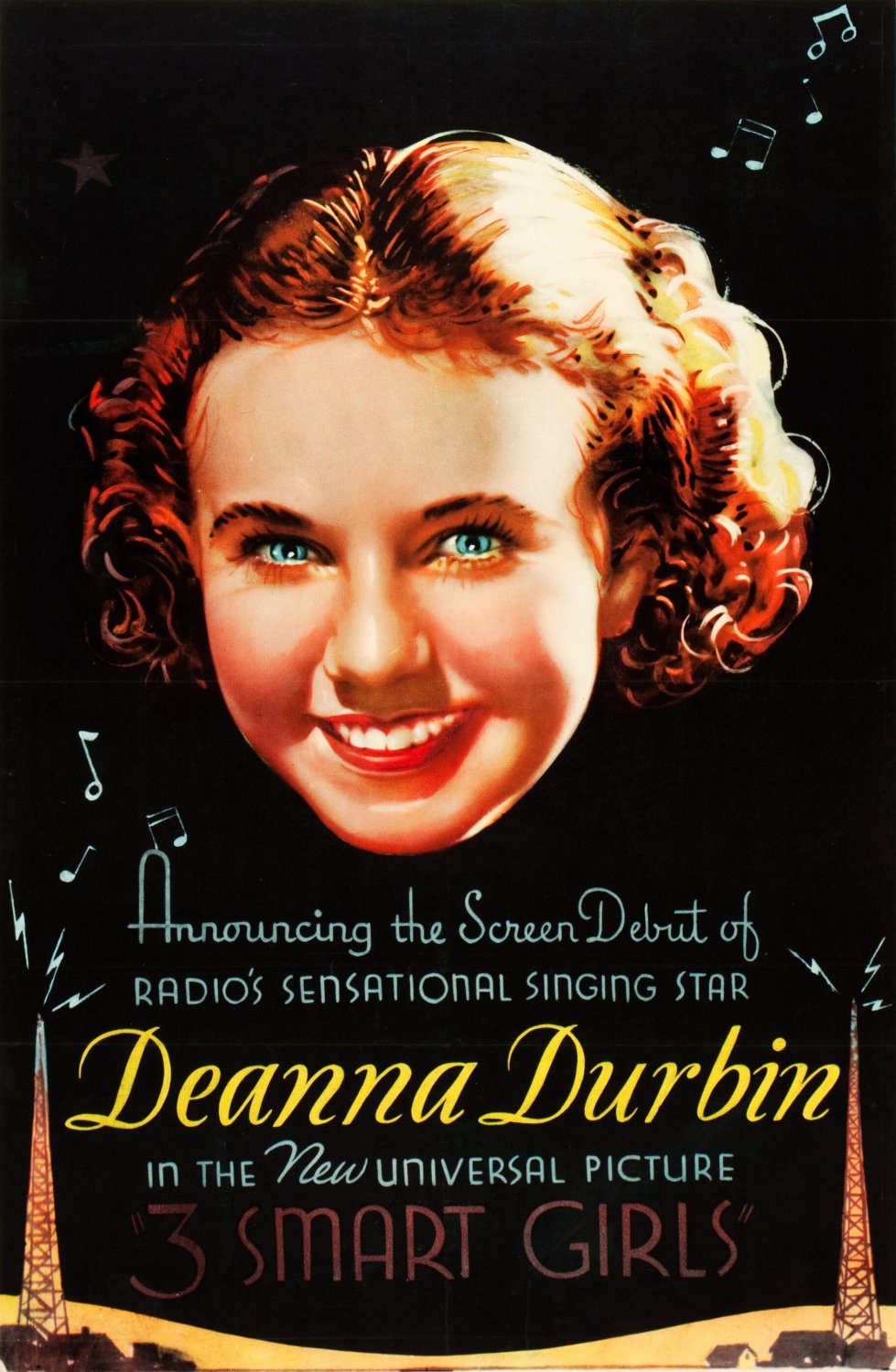 Three Smart Girls (1936) - Deanna Durbin  Colorized Version  DVD