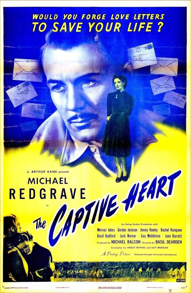 The Captive Heart (1946) - Michael Redgrave  Colorized Version  DVD