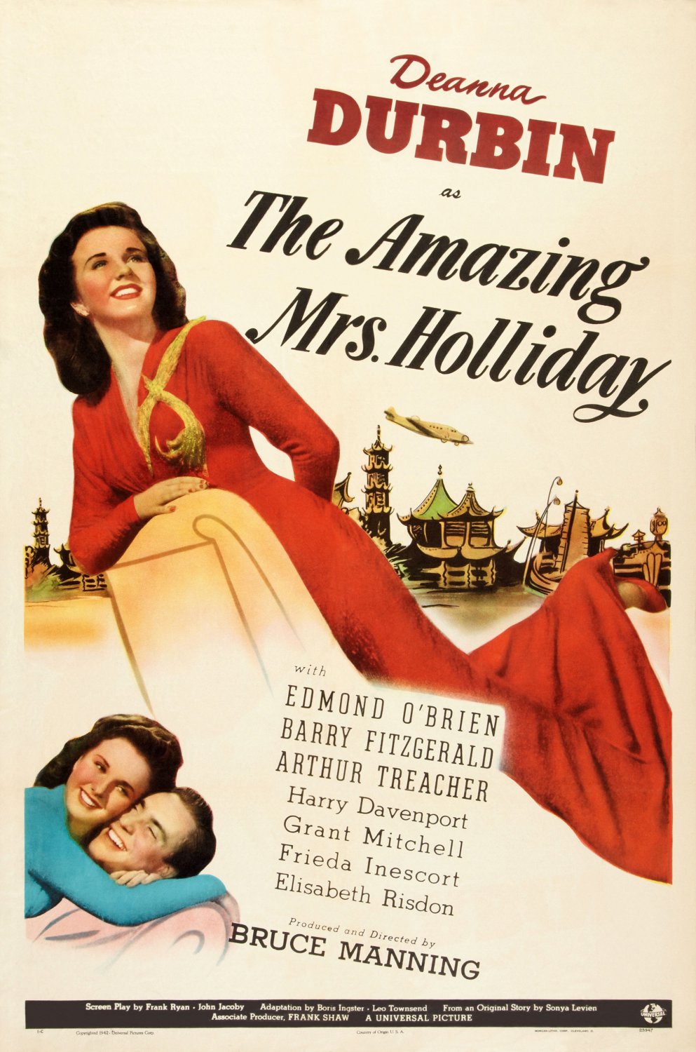 The Amazing Mrs Holliday (1943) - Deanna Durbin  Colorized Version DVD
