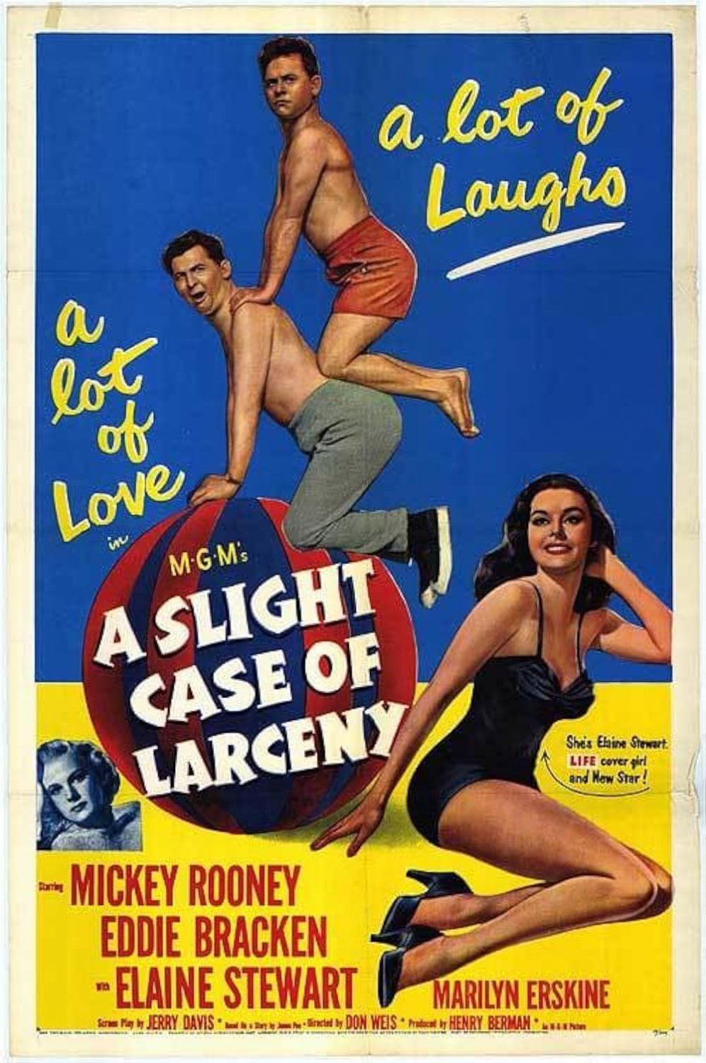 A Slight Case Of Larceny (1953) - Mickey Rooney  Colorized Version  DVD