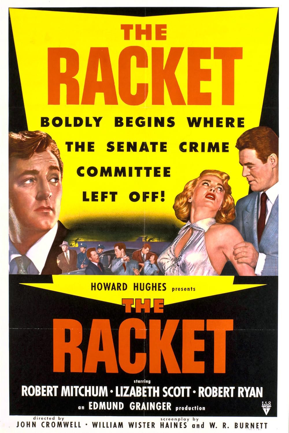 The Racket (1951) - Robert Mitchum  Colorized Version  DVD