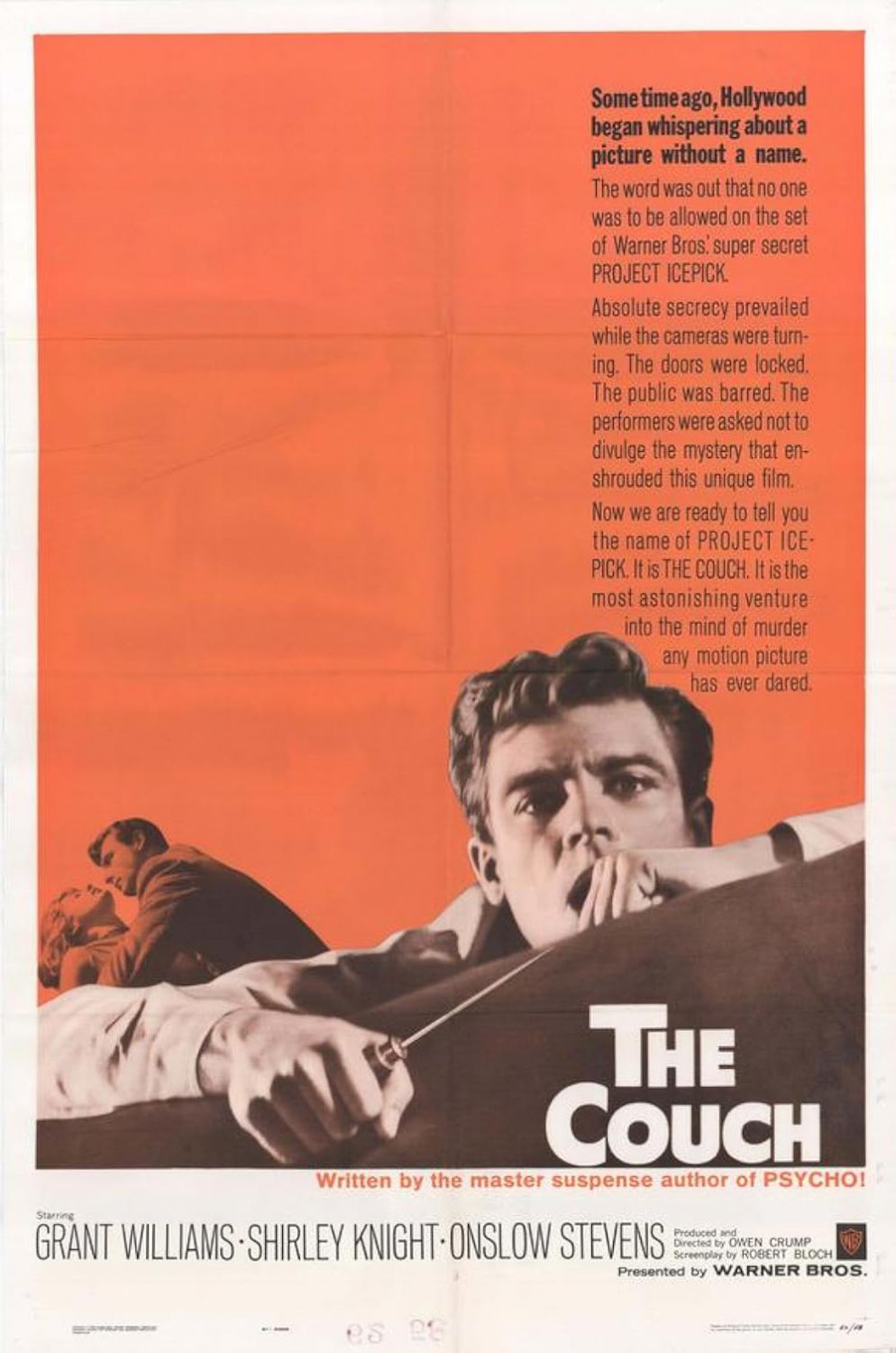 The Couch (1962) - Grant Williams  Colorized Version  DVD