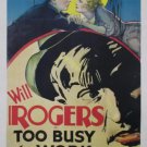 Too Busy To Work (1932) - Will Rogers  Colorized Version  DVD
