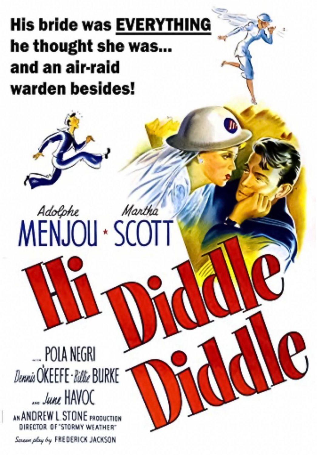 Hi Diddle Diddle (1943) - Adolphe Menjou  Colorized Version  DVD