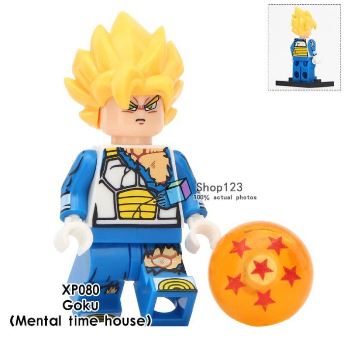 Ecer Minifigure Dragon Ball Goku Grand Priest Gogeta Vegeta KT 12