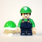 Young Luigi with Green turtle The Super Mario Bros. Movie Minifigure Custom