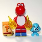 Yoshi Red Deluxe The Super Mario Bros. Movie Minifigure Custom