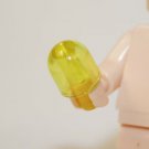 Yellow Round light clear Object Construction Piece Minifigure Custom