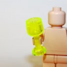Yellow Green Clear Goblet Drinking Cup Glass Minifigure Custom
