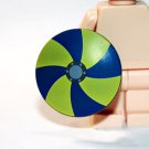 Yellow and Blue Round Viking Shield for Knight Minifigure Custom