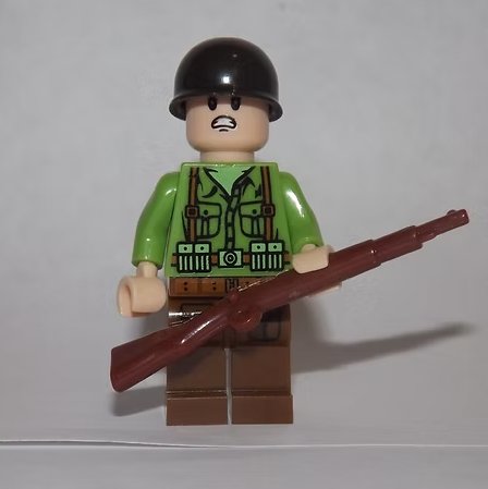 WW2 WW2 Army Soldier GI Minifigure Custom