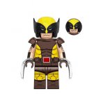 Wolverine Brown and Yellow Marvel Comic Minifigure Custom