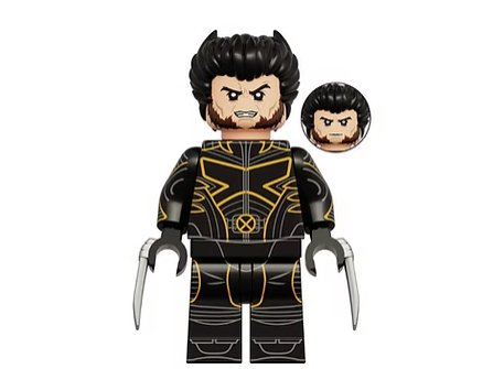 Wolverine Marvel Comic Modern Black outfit Minifigure Custom