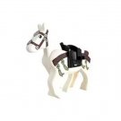White Horse with Tassels Animal Minifigure Custom