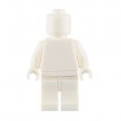 White Blank Plain Minifigure Custom