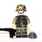 Waffen SS Pea Dot Camo WW2 Army MG42 Minifigure Custom
