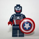 Venom Captain America Spider-Man Minifigure Custom