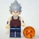 Vegeta Brown Shirt Blue Dragon Ball Z Minifigure Custom