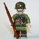 US GI American Army Officer WW2 G Minifigure Custom