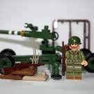 US American Anti-Aircraft WW2 Army set with Minifigure Custom