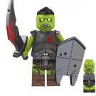 Uruk-Hai Orc Bloody sword green Warrior LOTR Lord of the Rings Hobbit Minifigure Custom
