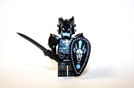 Undead Black Evil Dragon Armored Knight Minifigure Custom