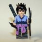 Uchiha Saske Naruto Cartoon TV Show Anime Minifigure Custom