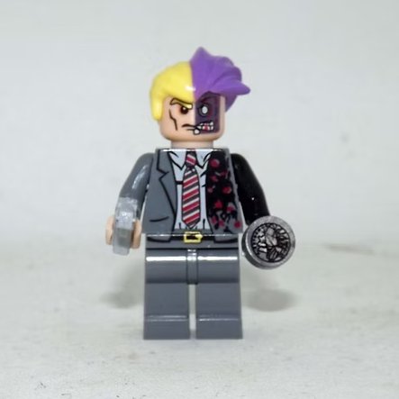 Two-Face Harvey Dent Batman Movie Two Face Minifigure Custom