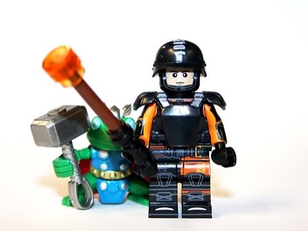 TVA Agent with Frog Thor Loki TV Show Minifigure Custom