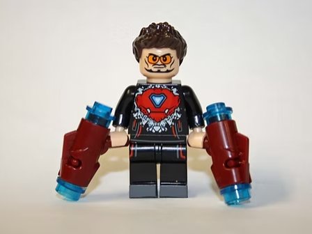 Tony Stark Mid Suit up (Iron-Man) Movie Avengers Minifigure Custom