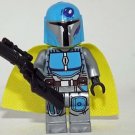 The Mandalorian soldier blue & Yellow TV Show Star Wars Minifigure Custom