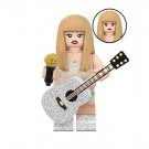 Taylor Swift Eras tour singer Silver Outfit Minifigure Custom