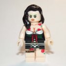 Tattooed woman Black Hair Girl Minifigure Custom