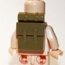 Tan Backpack piece for Minifigure Custom