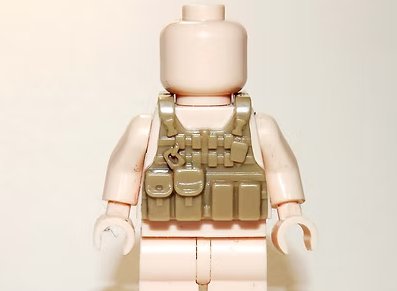 Tactical Vest Tan V2 for Minifigure Custom