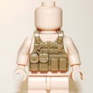 Tactical Vest Tan V2 for Minifigure Custom