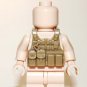 Tactical Vest Tan V2 for Minifigure Custom