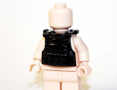 Tactical Vest Black V2 for Minifigure Custom