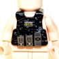 Tactical Armor Vest Black for Minifigure Custom