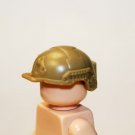 Tactical Helmet Military Tan for Minifigure Custom