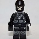 SWAT H Police Officer Patrolman with cap Minifigure Custom