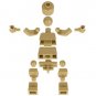 Super Posable Tan Blank Plain DIY Minifigure Custom