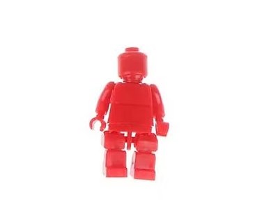 Super Posable Red Blank Plain DIY Minifigure Custom
