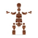 Super Posable Brown Blank Plain DIY Minifigure Custom