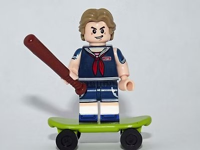 Steve Harrington Stranger Things S4 Horror TV Show Minifigure Custom