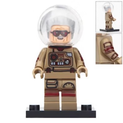 Stan Lee Marvel Creator (Spider-Man) Avengers etc Movie Minifigure Custom