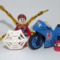 Spider-Man Tobey Maguire with Motorcycle Marvel No Way Home Minifigure Custom